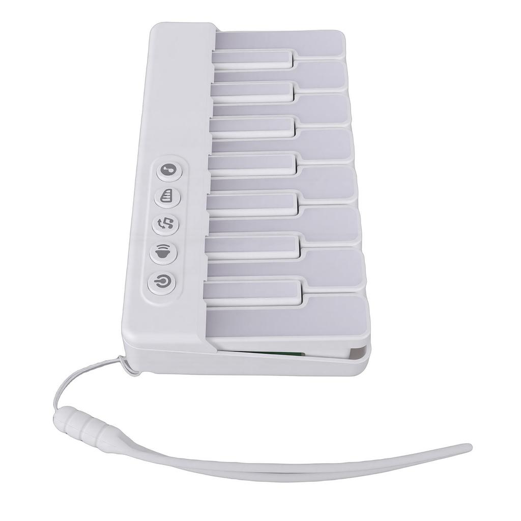 Keyboard Piano Toy Multifunctional Pocket Sized Piano Music Toy with 7 Color Lights Multiple Play Methods for Present