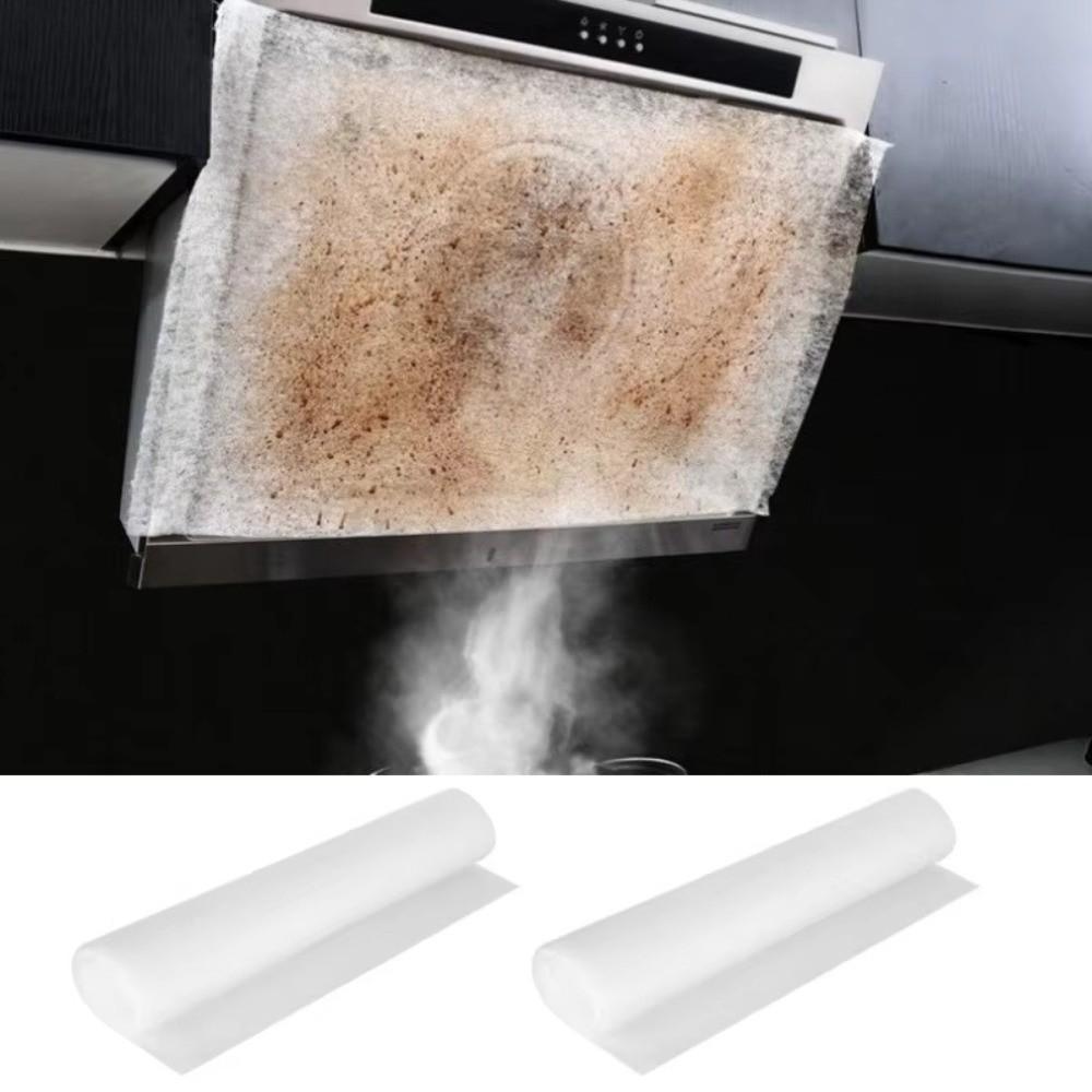 Non-woven Disposable Oil Filter Paper 5/10m Extractor Fan Filter Kitchen Hood Oil Stickers  Home