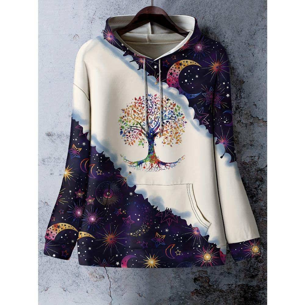 Women's Casual Long Sleeved Drawstring Hoodie Sweatshirt with Kangaroo Pocket Sweatshirt
