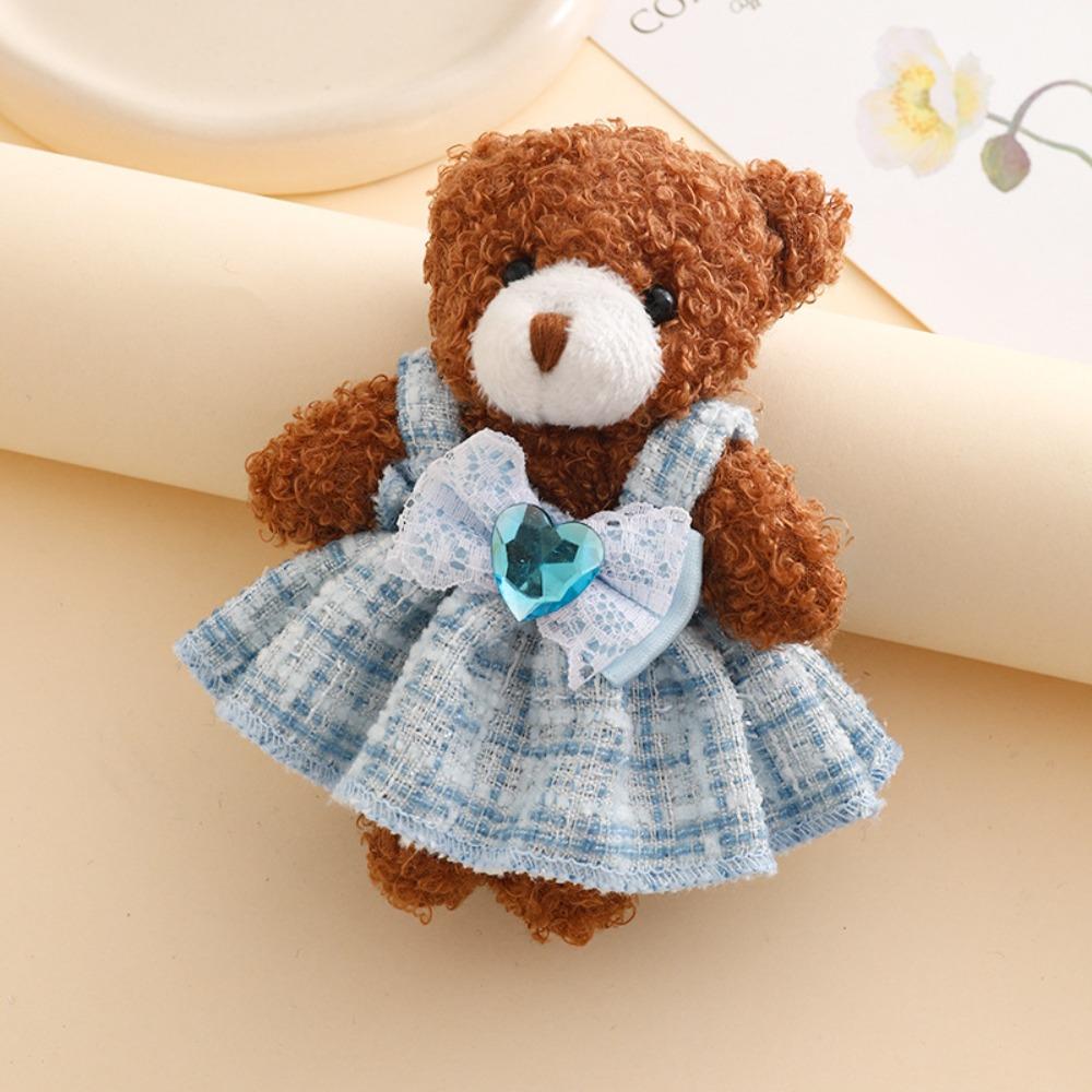 Stuffed Animal Bear Plush Pendant Lifelike Bear Plush Toy Bear Plush Ornaments  Car Pendant Style A