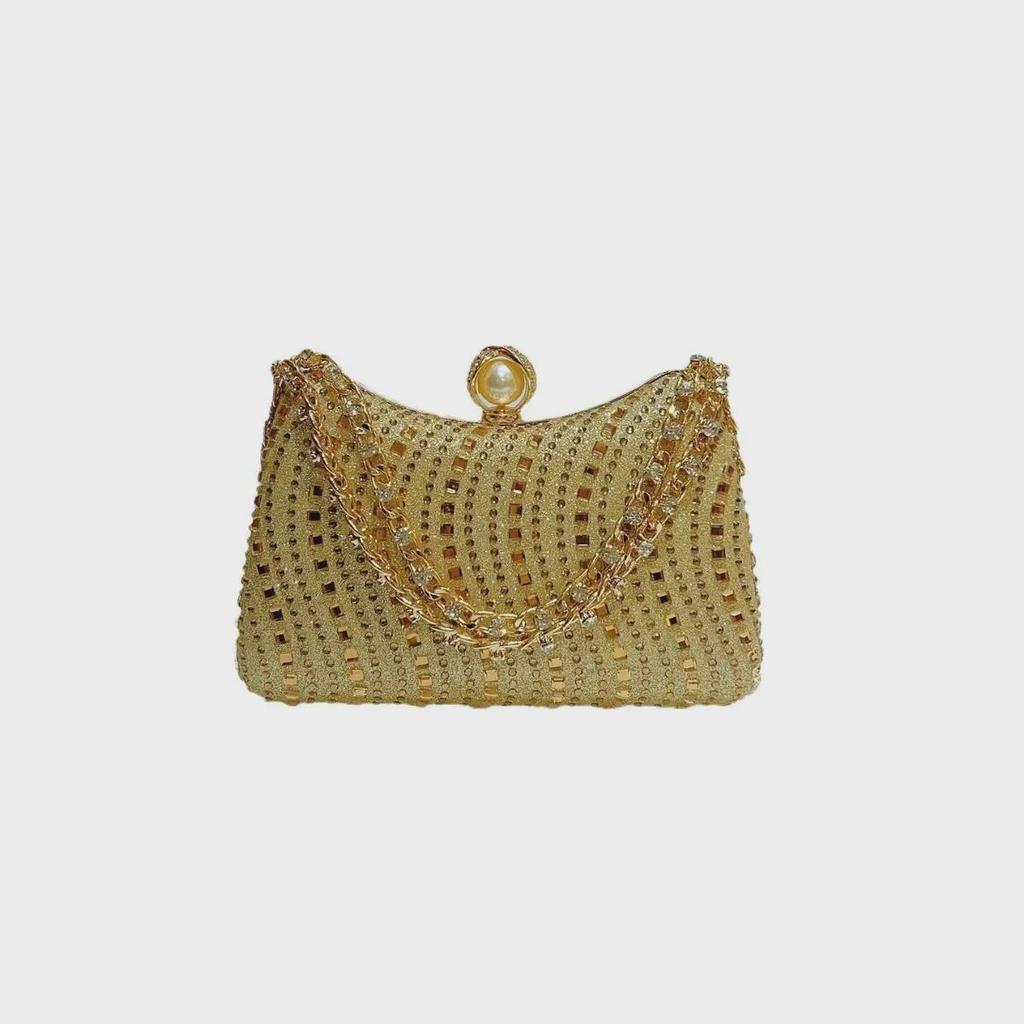 Elegant Retro Rhinestone Evening Crossbody Handbag