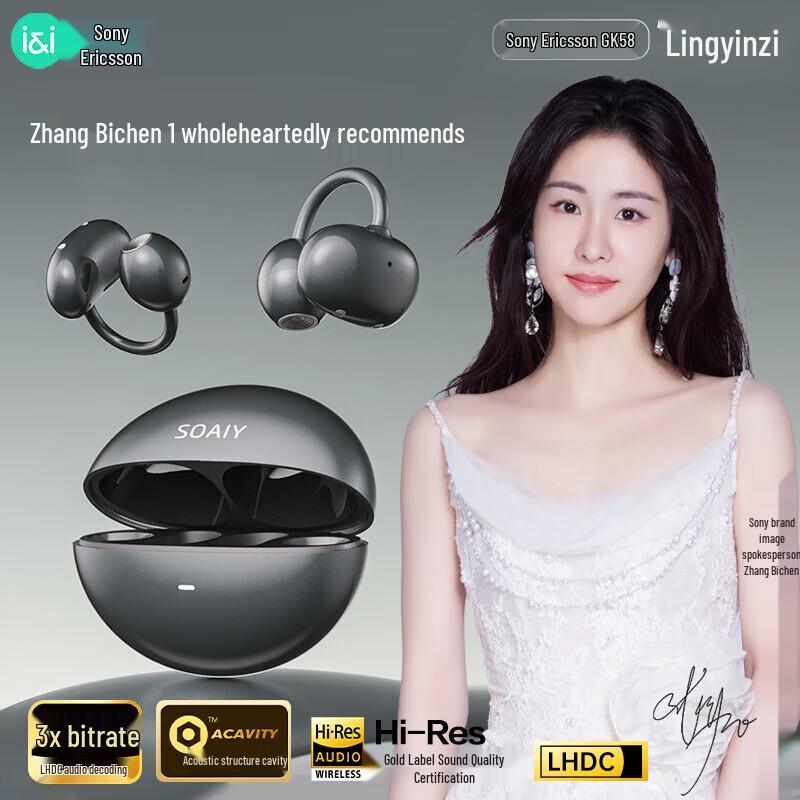 

SOUYEA GK58 Clip-on Air Conduction Bluetooth Headset