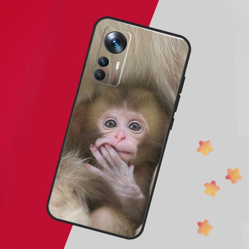 Cute Baby Monkey Animal Case For Xiaomi 14T 11T 12T 13T 15 Pro 13 14 Ultra Cover For POCO F7 F5 F6 X3 X5 X6 X7 Pro