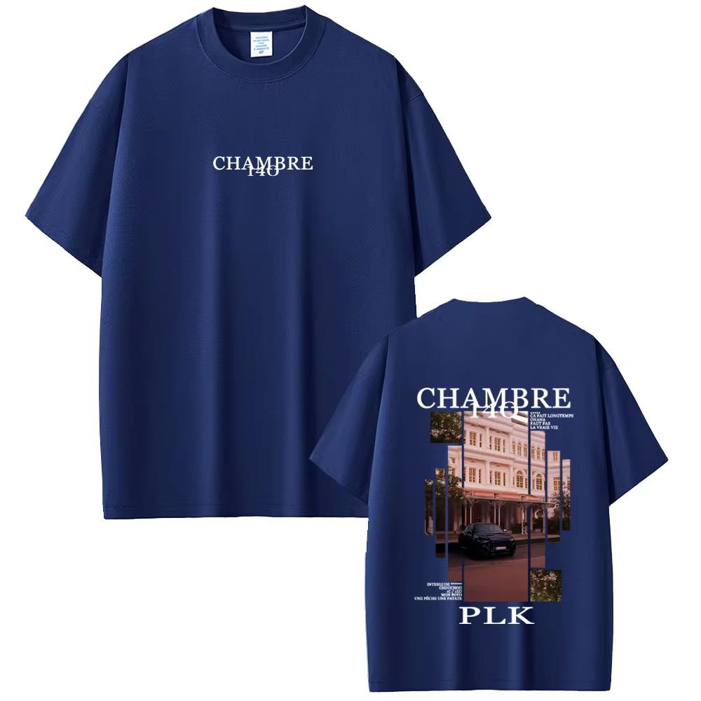 

Rapper PLK Chambre 140 Album Graphic T-shirts Men Women Hip Hop Fashion Pop Music T Shirts Male Vintage Casual Oversized Tshirts 4XL