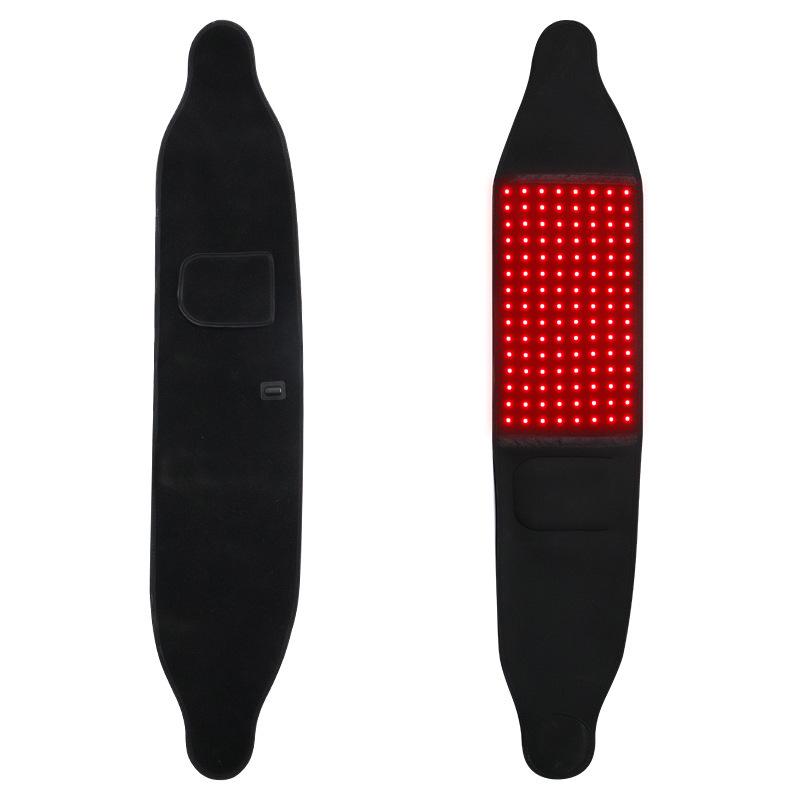 Portable Infrared LED Red Light Therapy Belt with 120 Beads for Heat Compression and Multifunctional Massage