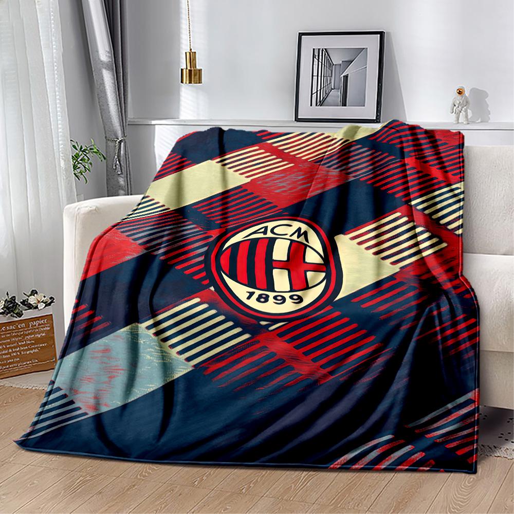 Ac Milan Blanket Soft Cozy Suitable For Chair Picnics Livingroom For All Seasons Modern Style Birthday Christmas Gift Blanket
