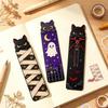 Ghost Design Cat Bookmark Mummy Design Black Cat Bookmark Acrylic Cat Bookmarks  For Book Lovers