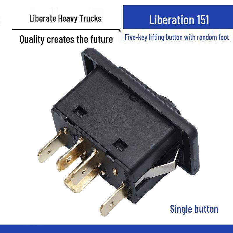 Compatible Lift Button for Jiefang 151, Santana, Wuling, Shaanxi Aolong, and Jetta King Glass Lifters.