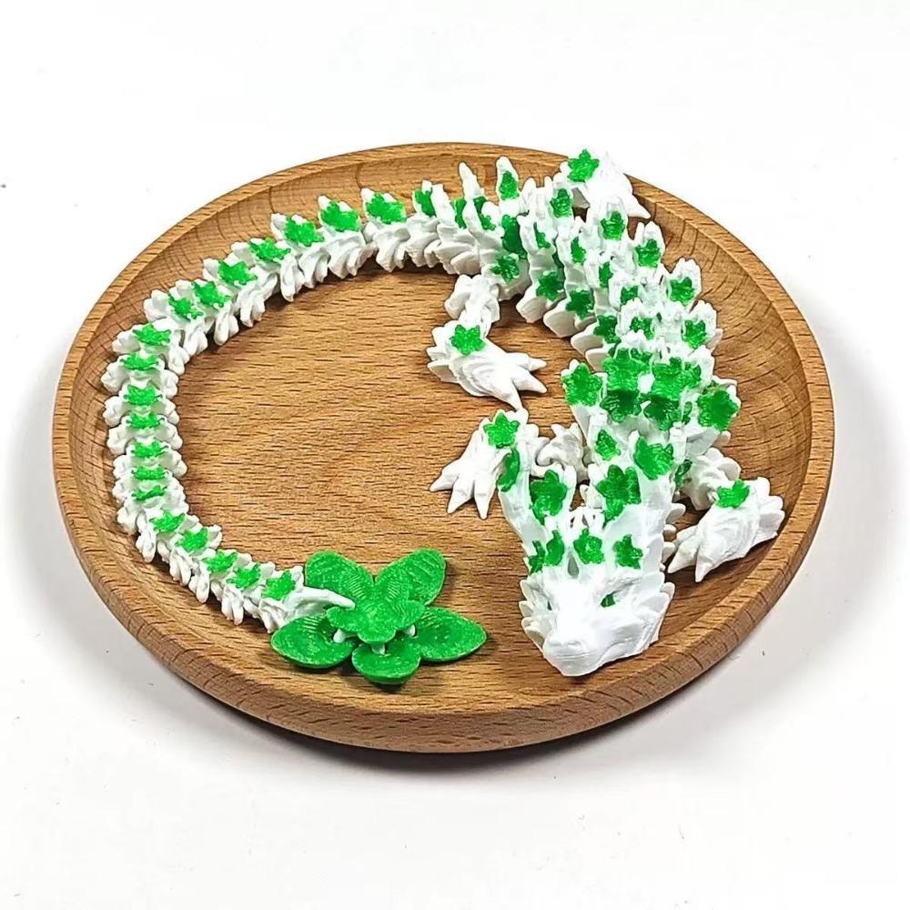Laser 3D Printed Diceratops Dragon Sakura Dragon 3D Articulated Dragon Toys Kid Gift