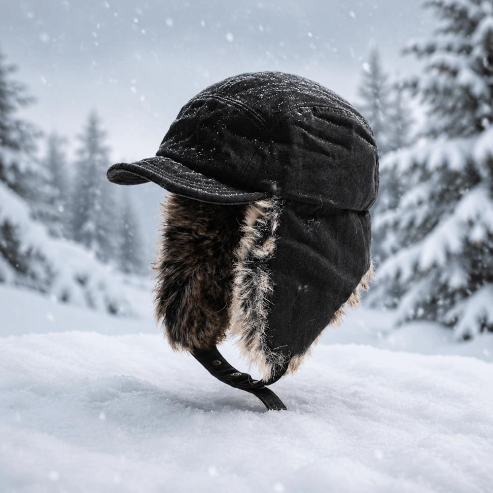 Thickened Winter Bomber Hats Windproof Ski Headwear New Winter Hats with Earflap Winter