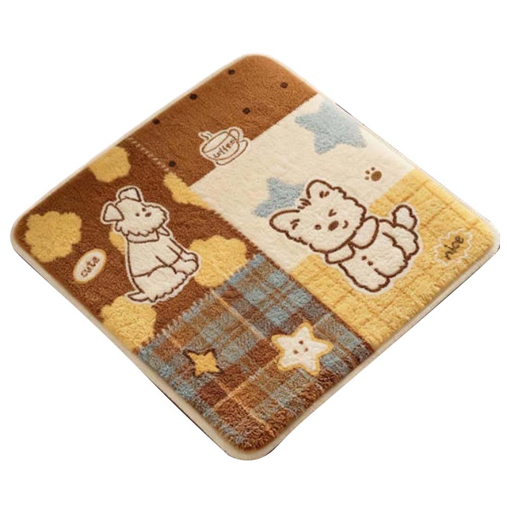 

Washable Thick Seat Pad for Office Chair Sofa Stool Soft Imitation Cashmere with Non Slip Silicone Backing 35x35cm