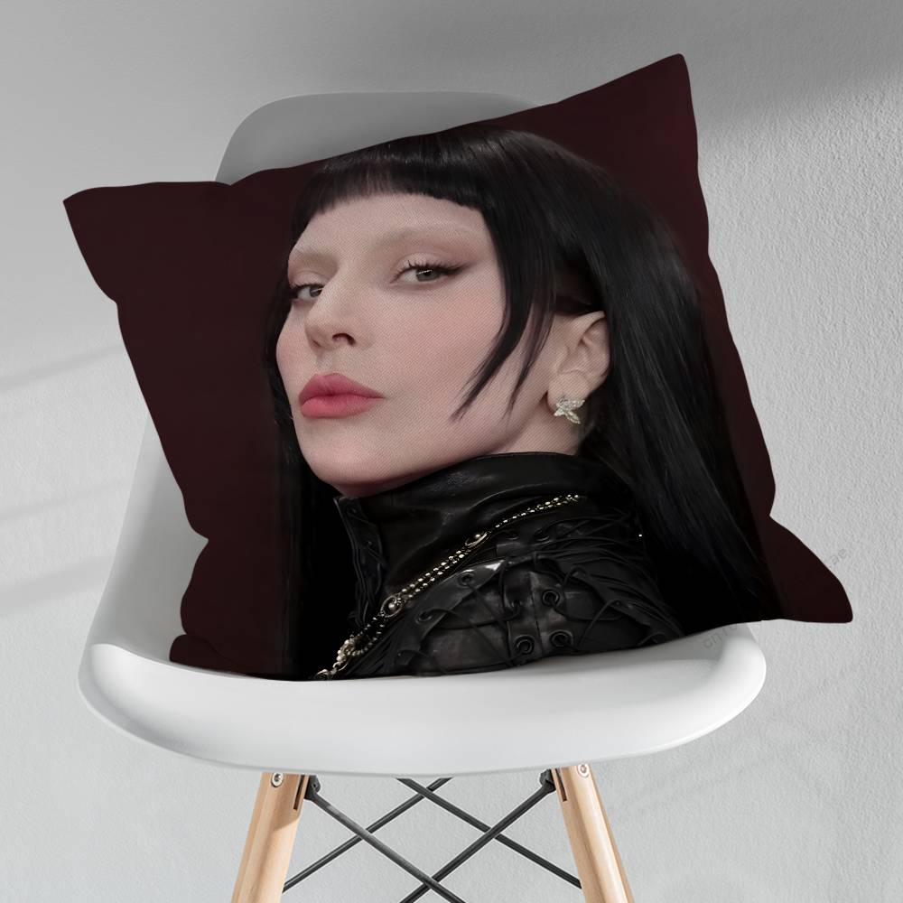 Singer LLady GGaga Cool Pillowcase for Sofa Room Office Decor Printing Merchandise AllMatch Cushion Cover