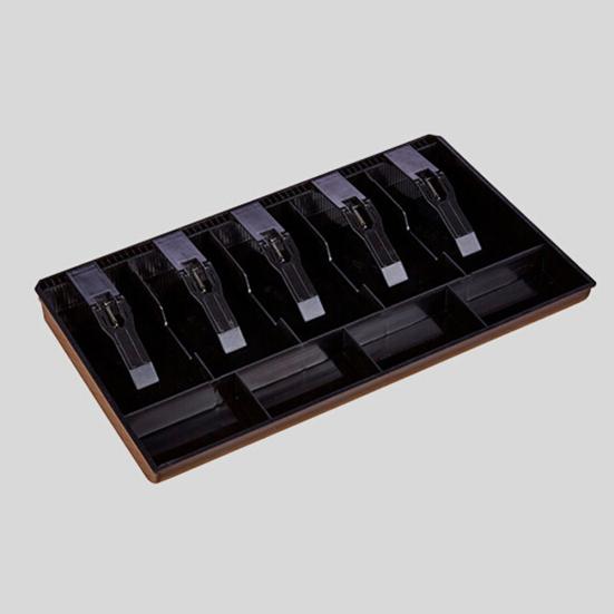 5 Grid Money Cash Coin Register Cashier Box Insert Tray Storage Drawer Organizer