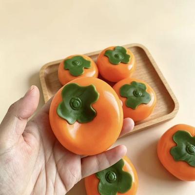 Shapeable Persimmon Squishy Toys Hand Relax Handmade Fidget Ball Coconut Oil Squishy  Kids Adults