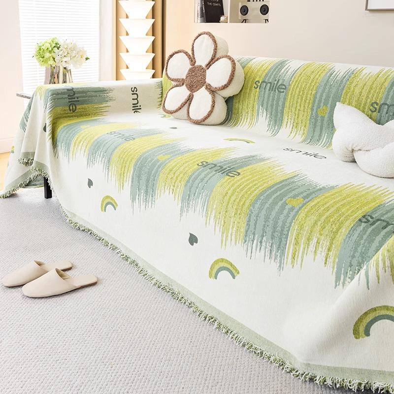 Anti-Scratching Sofa Cover Cloth Four Seasons Universal Full Cover Sofa Cover Chenille Thickened Sofa Cover Blanket