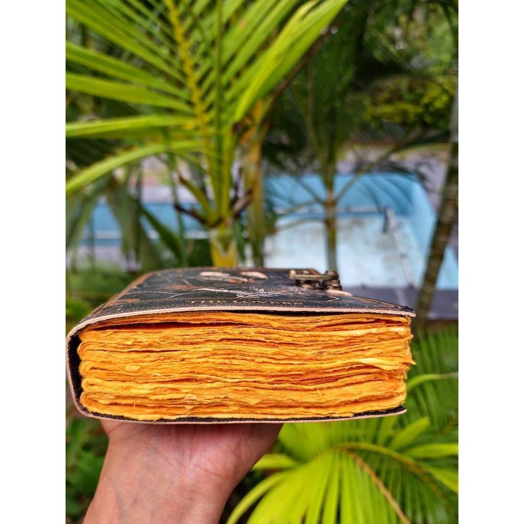 The Lovers Book, Journal for lovers,Witch Grimoire, Spell Book, Book of Shadow, Gift for Him, Antique Notebook And Deckle Edge Unlined Paper