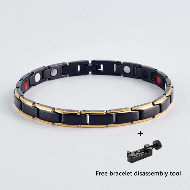 Couples' Accessories Fashionable Energy Magnetic Alloy Bracelet Magnetic Bracelet for Women and Man