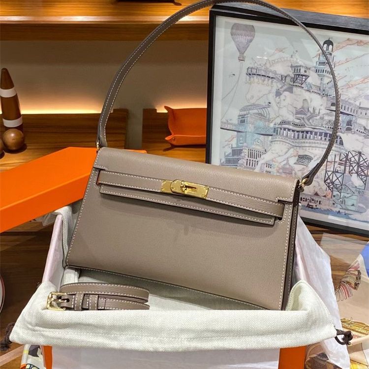 2023 Nowa torba KLelan z wzorem kóz, pod pachę, na jedno ramię, crossbody, damska, pozioma, retro, kopertówka, skóra kozia