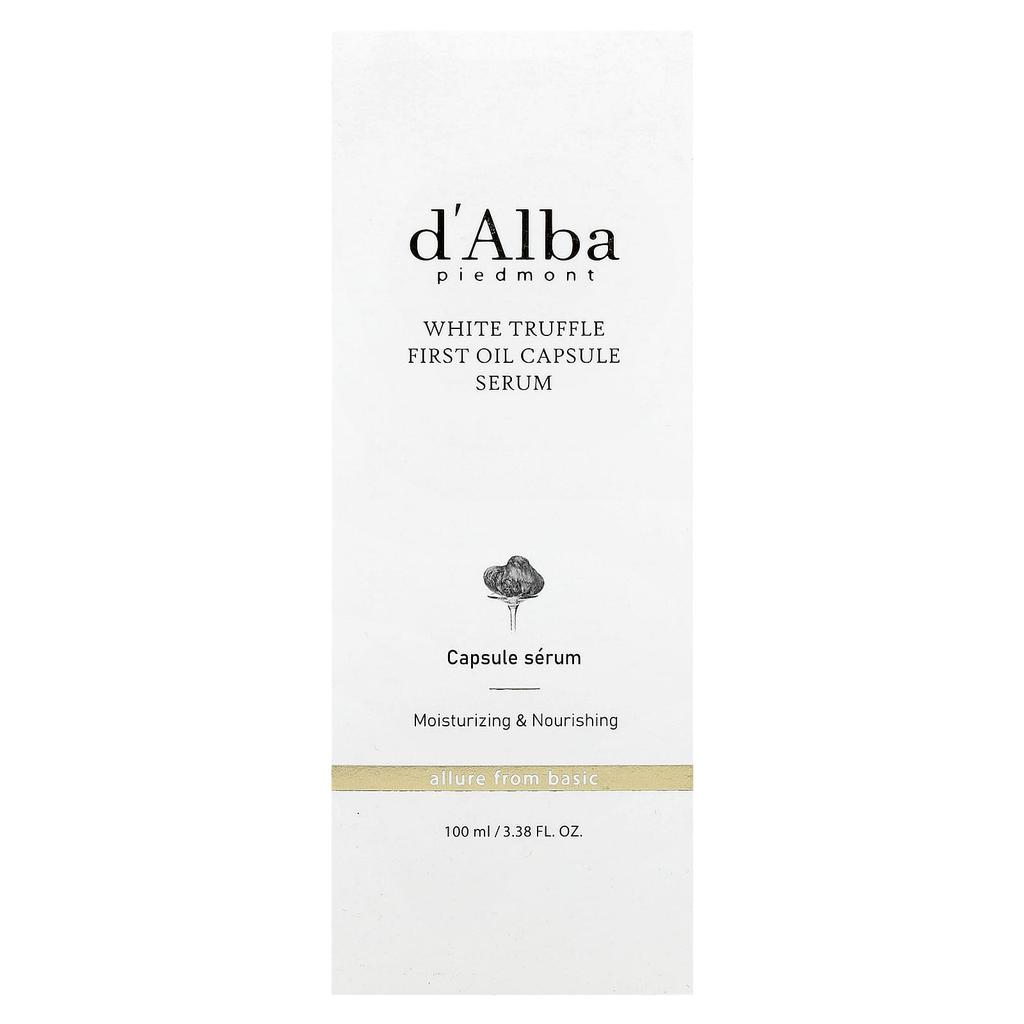 D'Alba, White Truffle First Oil Capsule Serum, 100Ml(3.38Fl Oz)