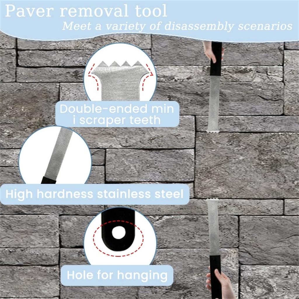 Paver Removal Tool Set – Brick Disassembly Tools for Easy Replacement of Garden, Patio & Pavers
