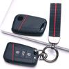 Key Fob Cover for Volkswagen Golf Tiguan Passat Octavia A7 MK7 MK2 B8 with Keychain Anti-Scratch Guard Shockproof Protection Soft Grip Texture
