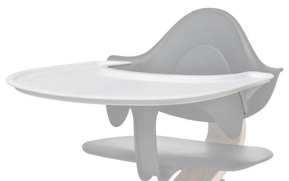 Stokke Official Tray Table for Fleas, White, Easy To Attach To Baby Set (Sold Separately), Plastic, Dishwasher Safe, 626001