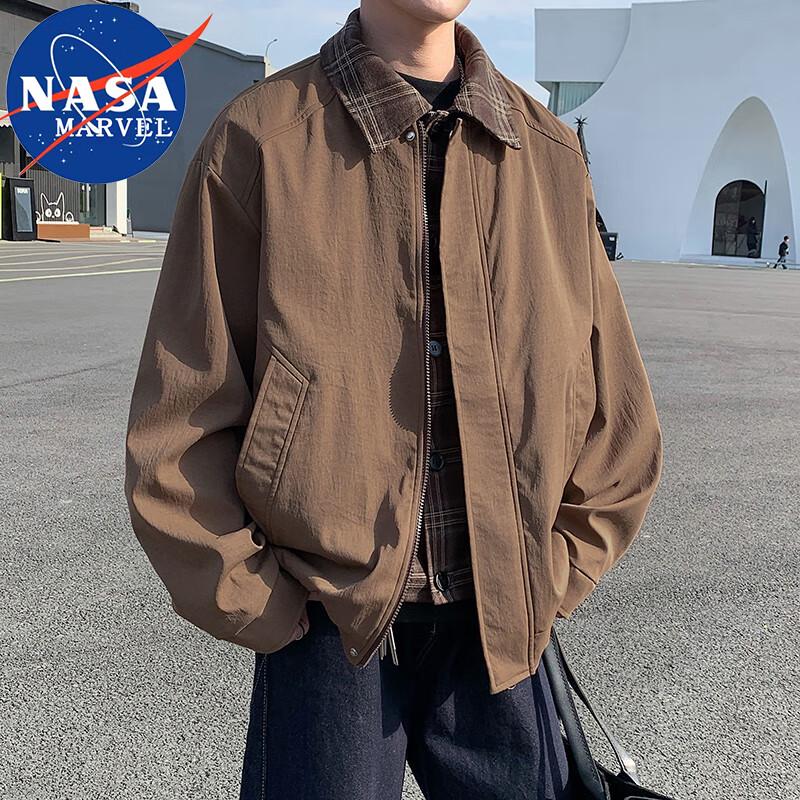 NASA MARVEL Men's Faux Two-Piece Casual Jacket
