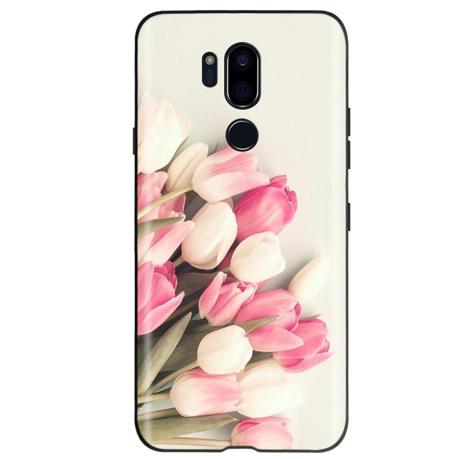 For LG G7 ThinQ Case G710 LM-G710 Cute Cat Butterfly Shockproof Soft Silicone Phone Case For LG G7 ThinQ Back Cover 6.53'' Coque