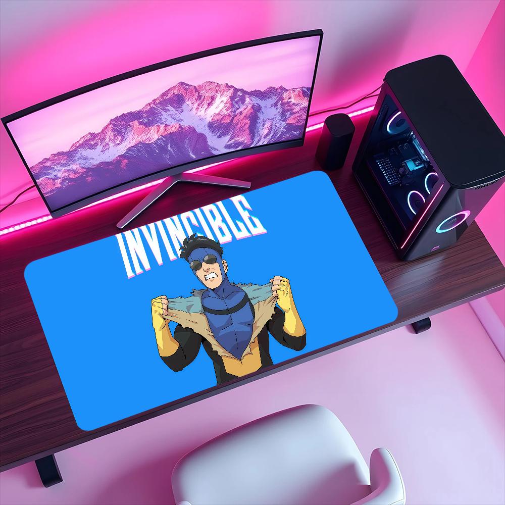 Tappetino Mouse Supereroe Antiscivolo Bordo Lockedge Cartone Animato Ufficio Studente Invincibile Gaming Spesso Grande Cuscino per Scrittura MousePad