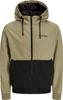 Winter Jacket Jack & Jones Erush Lightweight Bomber Jacket (12200208) Blocking Hood Bomber (12200208) Coriander/black/whiteblocking
