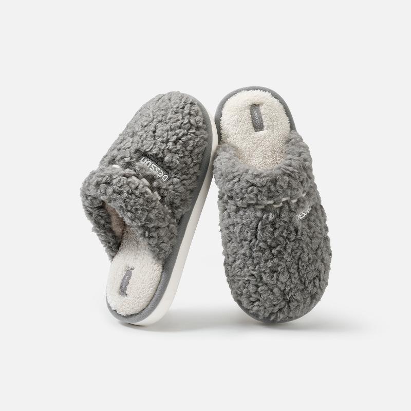 

Cotton Shoes, Indoor Fleece for Warmth, Thickened Plush Shoes and Slippers Fits 39-40