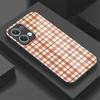 Reno 14F Fashion Grid Pattern Phone Case For OPPO Reno 13F 13 Pro 11 10X 10 Pro Plus 12F 11F Tempered Glass Protective Fundas