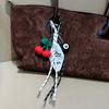1 Piece Weaving Rope Billiard Handwoven Rope Basketball Camera Car Keychain Accessories Office Cultural Education Supplies