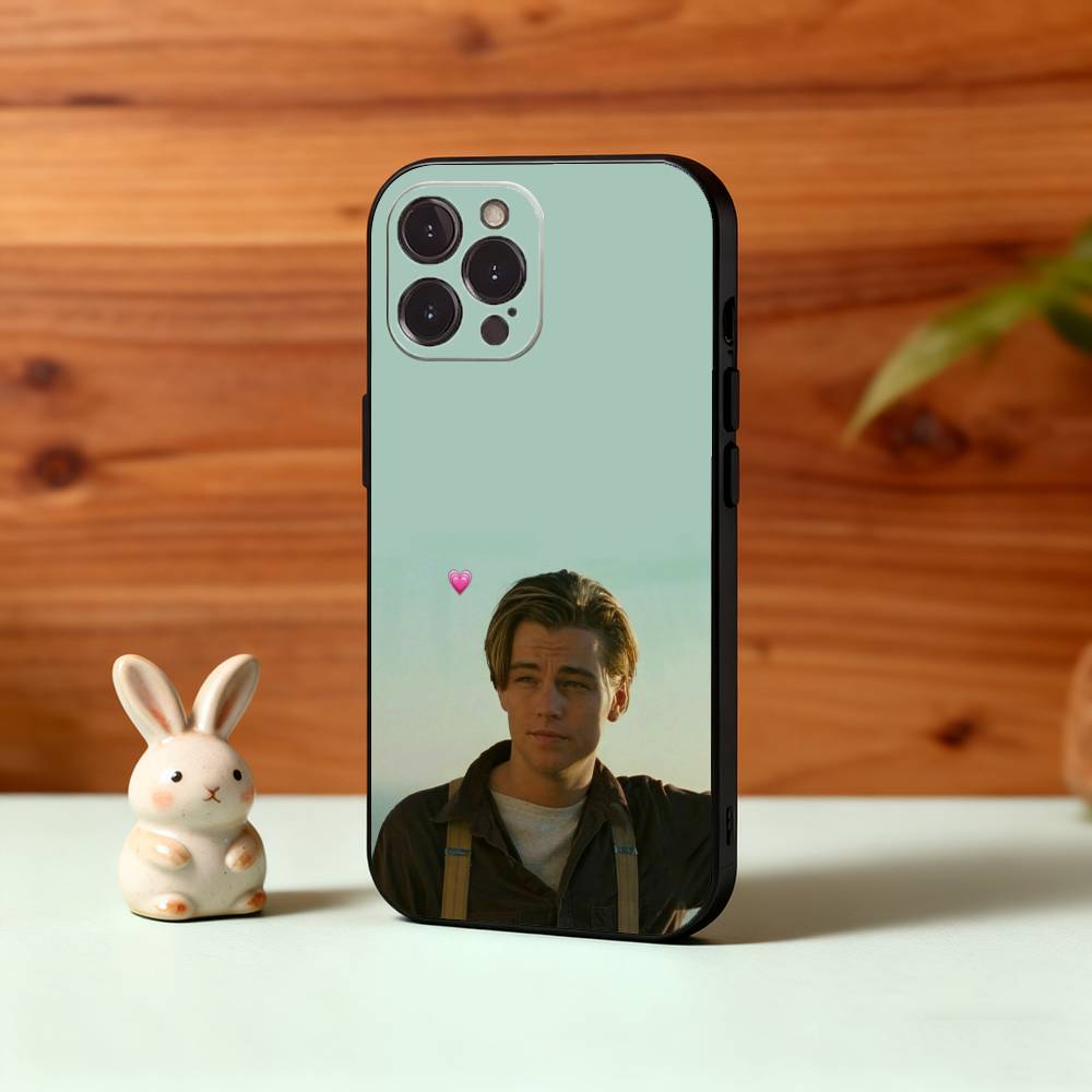 L-Leonardo D-DiCaprio 90s Retro Style Phone Case For iPhone17,16,15,14,13,12,Plus,Pro Max, 5G Others Soft Black Cover