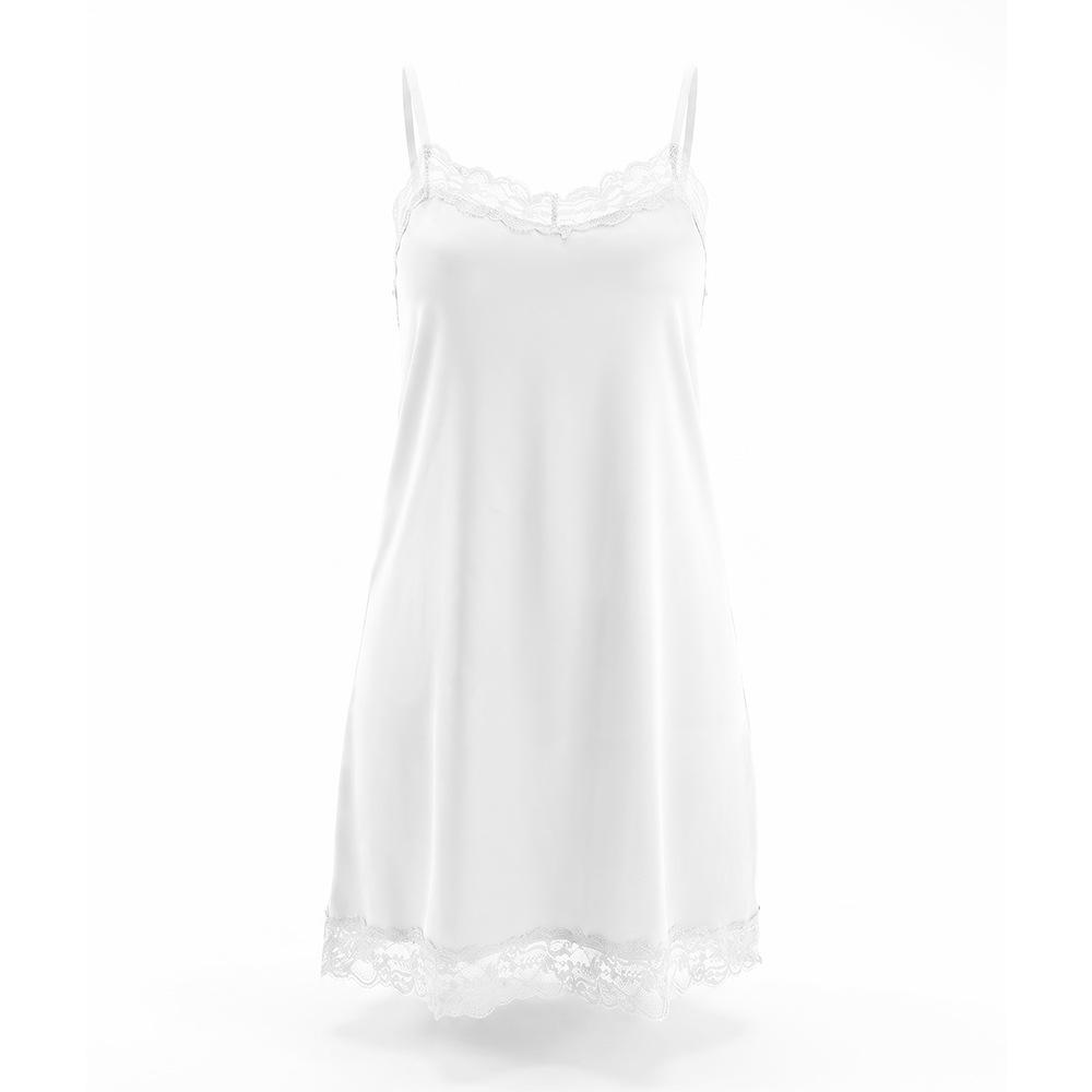 Sexy lace suspender nightgown women's summer thin quick-drying V-neck short skirt home skin-friendly pajamas