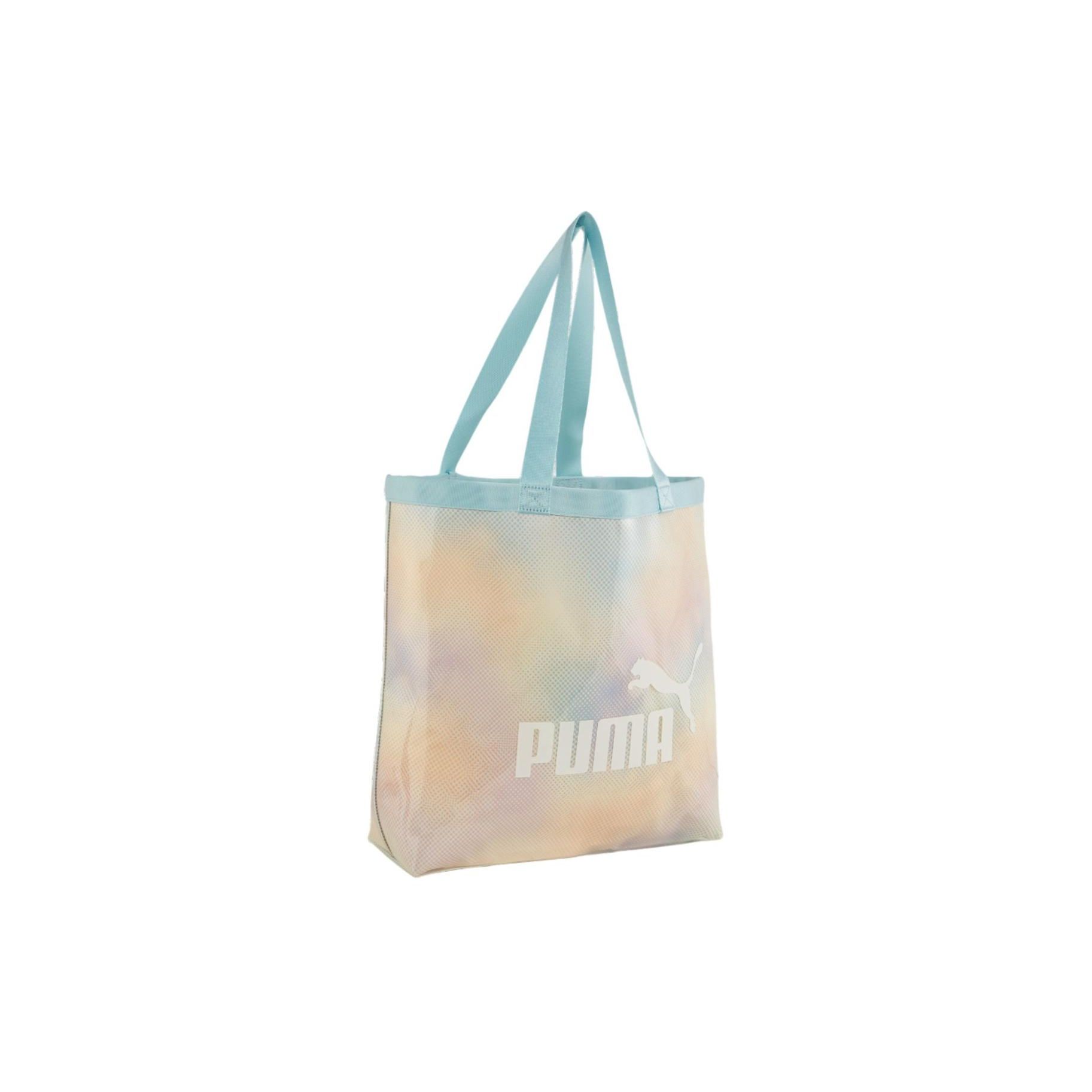 

Puma Casual Large Capacity Polyurethane Tote Bag Shopping Bag Handbag Regular Women tote bags Tropical-Lake-Blue 090558-01 Tropical Lake Blue