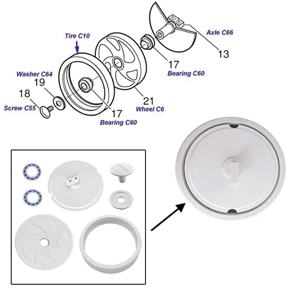 Pool Cleaner Wheel For Polaris 280 Pool Cleaner Wheel Assembly Complete Replacement Kit C6 C10 C66 Pool Equipment Parts