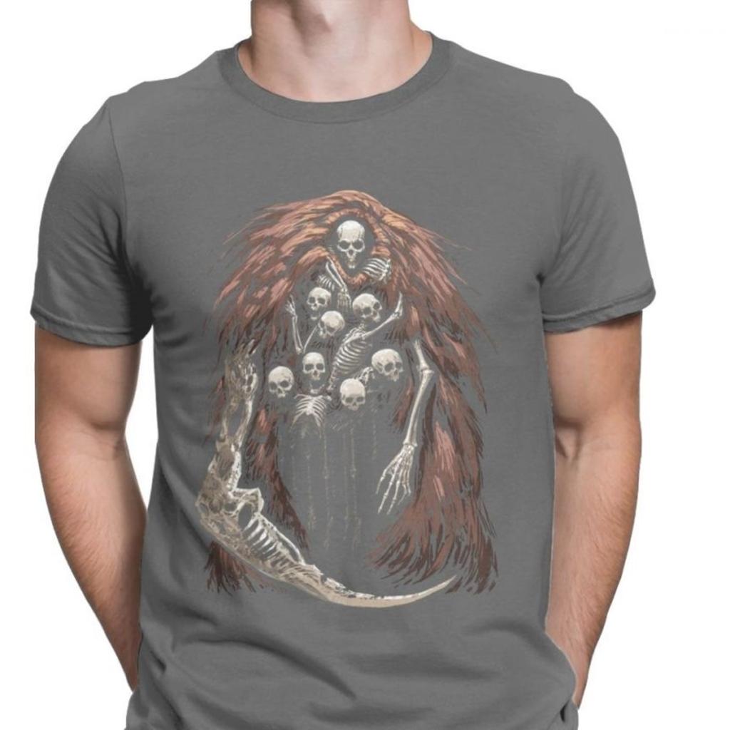 The Gravelord Tshirts Men Dark Souls Skeletons Skulls Scary Funny Premium Cotton Tees T Shirts Printed Clothes
