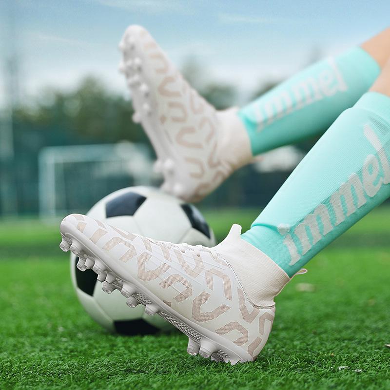 

Футбольные бутсы большого размера с высоким верхом AG с длинными и короткими шипами, молодежные, для улицы, для футбола, для досуга, спортивные, для соревнований, тренировочные 35