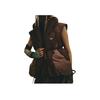 Adidas Originals X Hamcus Collaboration FW23 Color Block Quilted Logo Drawstring Zipper Down Vest Unisex Vests Brown IU4840