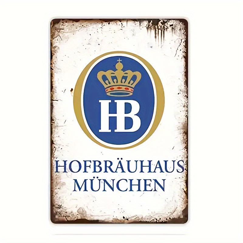 Hofbrauhaus Beer Sign Stein Munchen Hb Metal Sign 20X30CM