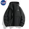 NASA MARVEL Herren Wasserdichte Windjacke mit Kapuze
