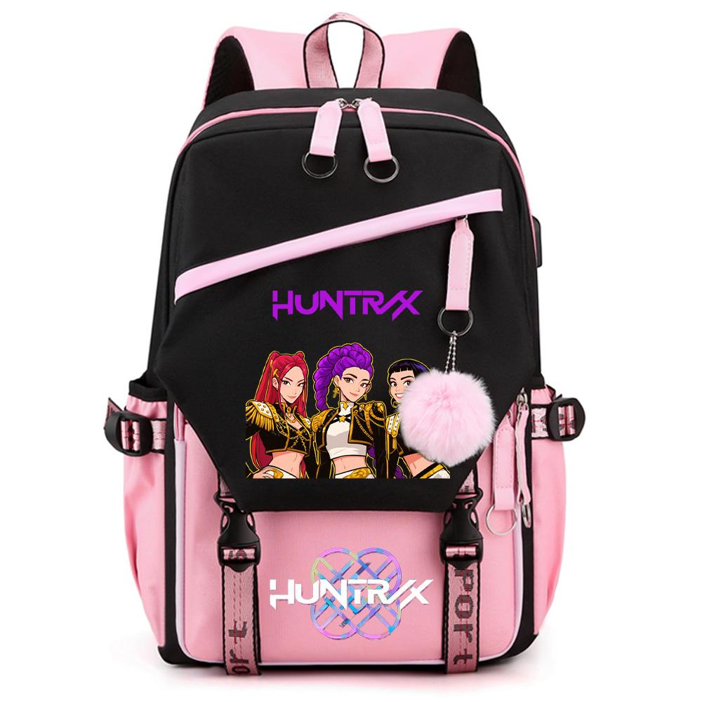 Cartoon K-pop Demon Hunters Printed Large Capacity Backpack for Teenger Student Girl Boy Back To School Bookbag Women Waterproof Travel Bag Kid Gift
