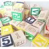 50 Pcs Wooden ABC Alphabet Numbers Cube Blocks Stacking Kids/Children Early Learning Toy Educational