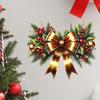 Christmas Stickers Holiday Bow Wreath Decals Removable PVC Stickers for Window Glass Door Holiday Home Decor