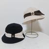 Women's Elegant Color-Block Bucket Hat for Spring and Autumn