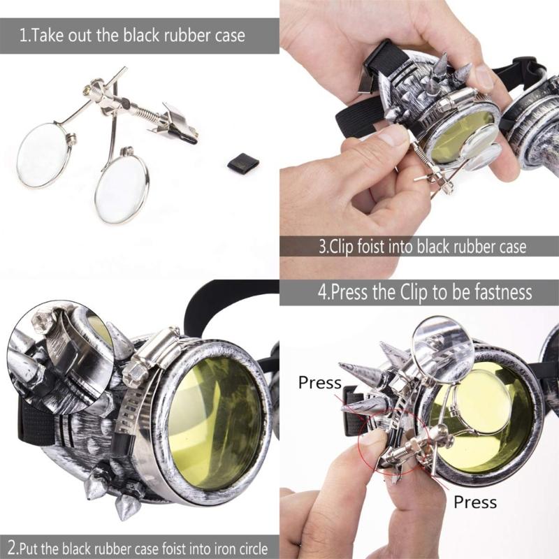 Steampunk Sunglasses Men Womens Fashion Glasses Vintage Cosplay Eyewear Costume