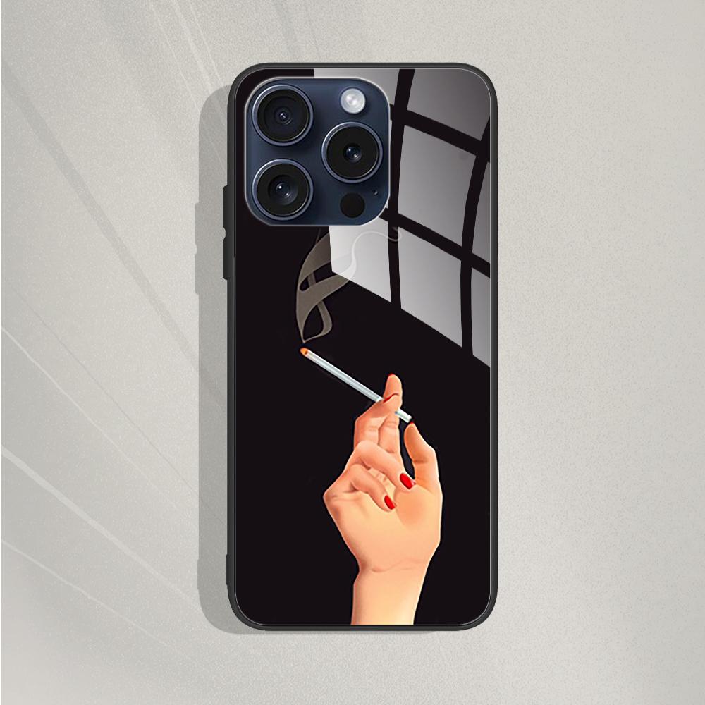 Tempered Glass Case for iPhone 15 15Pro Max Plus Back Cover Hard Bumper Protective Fundas for iPhone 14 Pro 14 Plus 14Pro Max
