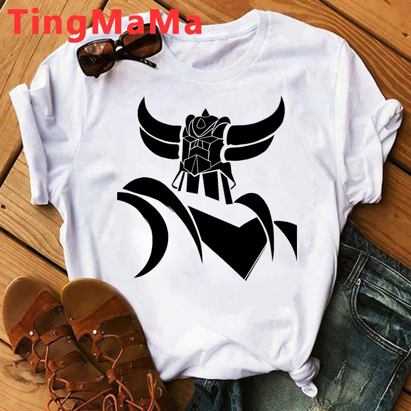 Goldorak T Shirt Unisex Japanese Anime Mazinger Grendizer TShirt Great Ufo Robot Tee Shirt ShortSleeve Graphic Tshirt Male S