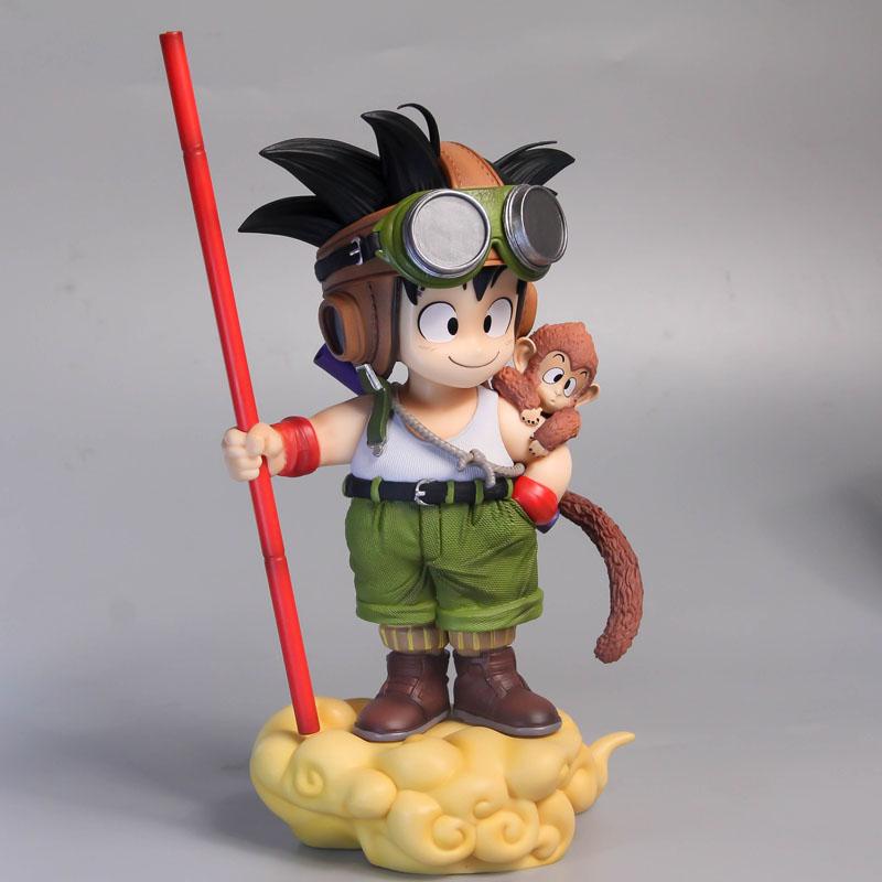 Figura de Anime Dragon Ball Son Goku con Mono Niño Goku Figura de Acción 26cm Estatua de PVC Modelo de Colección Juguetes Regalos